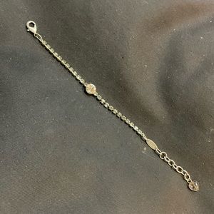 Sabika 6 inch long bracelet with clear Austrian crystal